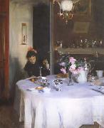 John Singer Sargent The Breakfast Table (mk18) oil painting reproduction